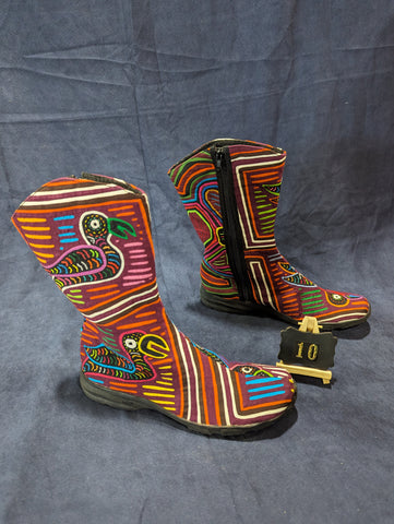 Infinity Zipper Mola Boot size 10 - Liora