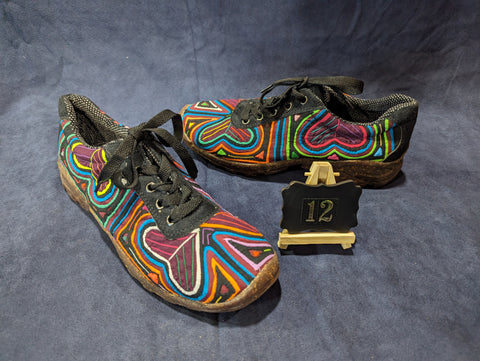 Boho Lace up Mola Shoes - Size 12 - Von
