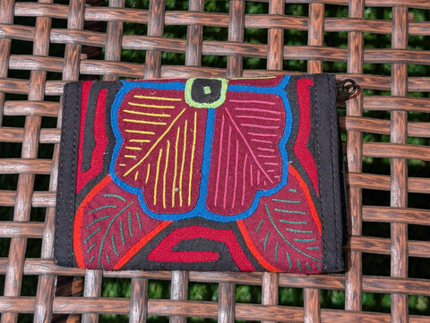 Tribal Textile Vegan Mola Wallet - Florinda