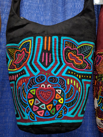 Tribal Textile Vegan Mola Bucket Purse - Nubi