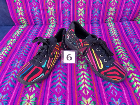 Boho Lace up Mola Shoes - Size 6 - Sariel