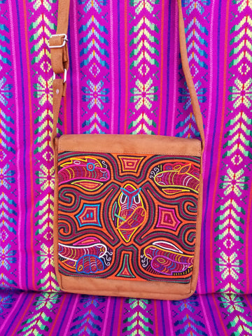 Tribal Textile Vegan Mola Purse - Owley