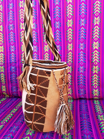 Tribal Hand Woven Vegan Bucket Bag - Magora