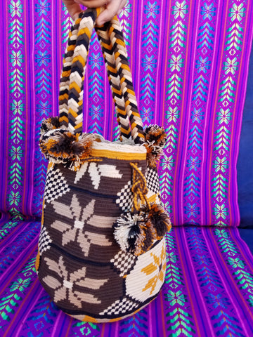 Tribal Hand Woven Vegan Bucket Bag - Mereth