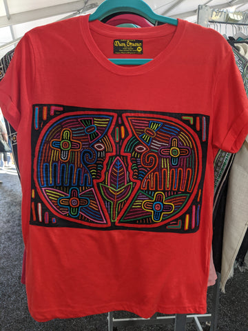 Tribal Hand Crafted Shirt - Pajaros XL