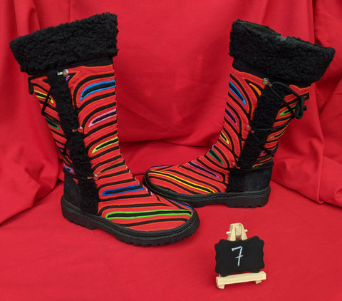 Cossack Shaman Zipper Mola Boot Size 7 - Angelo