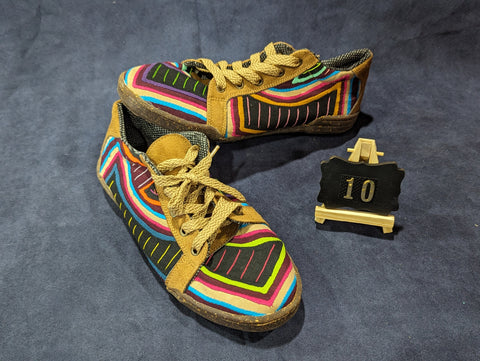 Chill Lace up Mola Shoes - Size 10 - Mochi