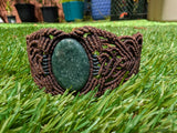 Macrame Bracelet - Green Jade - Divina