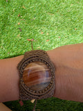 Macrame Bracelet - Honey Onix - Miel