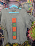Tribal Hand Crafted Shirt - Nectar Bloom - Medium