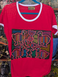Tribal Hand Crafted Mola Shirt - Fire Keeper - XLarge