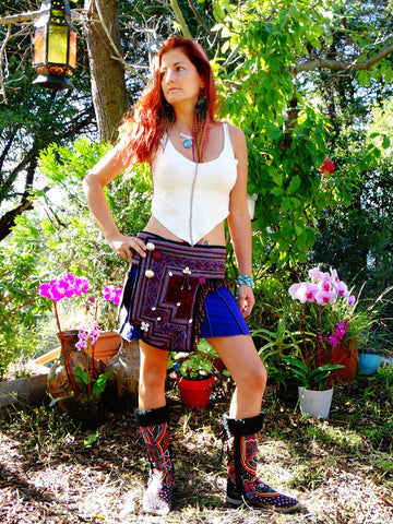 Tribal Hipster Belt with Pockets - Elpis