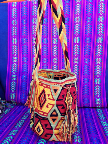 Tribal Hand Woven Vegan Bucket Bag - Legolin