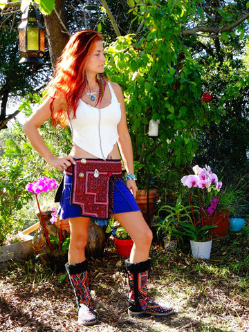 Tribal Hipster Belt with Pockets - Hecate