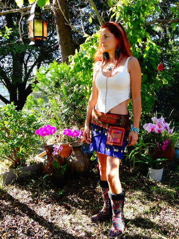 Tribal Hipster Belt with Pockets - Fortuna