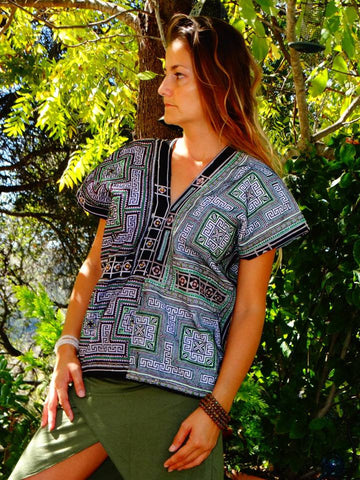 Tribal Hand Crafted Shirt - Seis