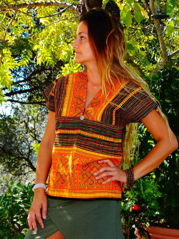 Tribal Hand Crafted Shirt - Siete