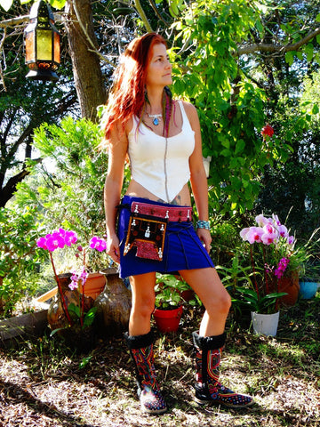 Tribal Hipster Belt with Pockets - Atlas