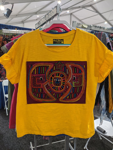 Tribal Hand Crafted Shirt - Luna Lunera Size L