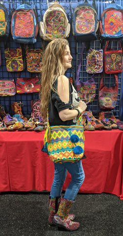 Wayuu Hand Woven Vegan Bucket Bag - Viva la Vida